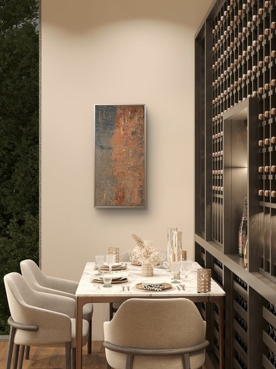 „Where silence dwells“ 50x100x2 cm