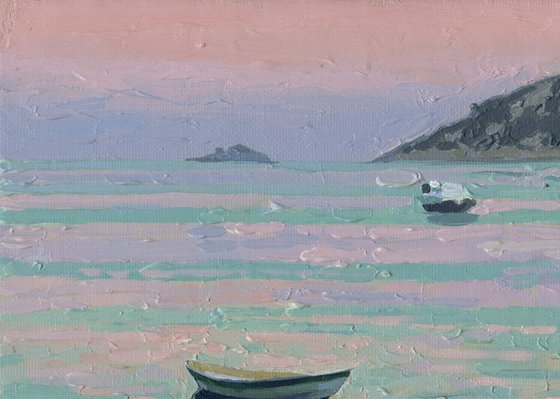 Pink sea