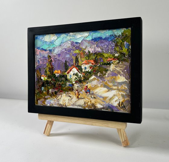 Village among the mountains