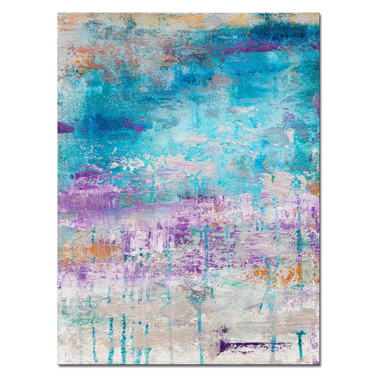 Abstract Acrylic Painting By Hilary Winfield, 18 X 24, Asthenosphere 12, Original Artwork