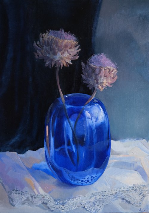 Blue light by Milda Valentiene