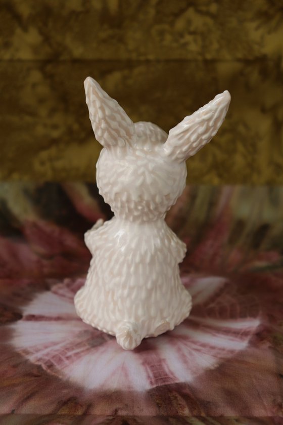 Easter Bunny II. Tiny sculpture by Elya Yalonetski