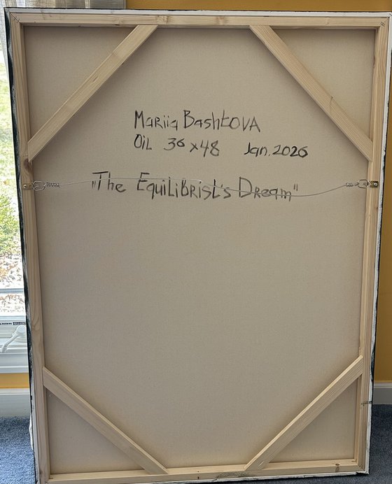 Original Oil Painting The Equilibrist Dream