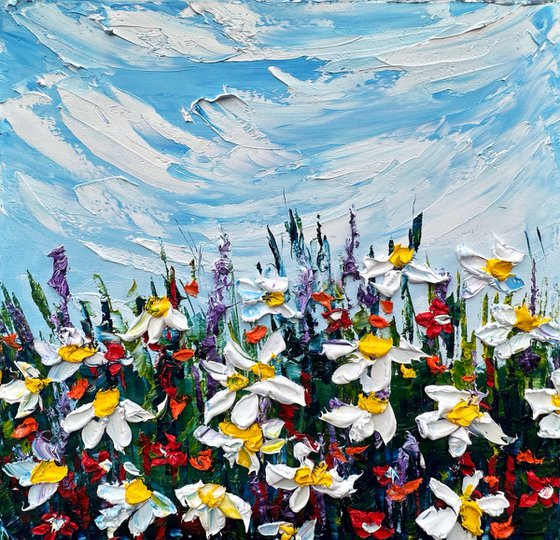 Wild Flowers deep impasto