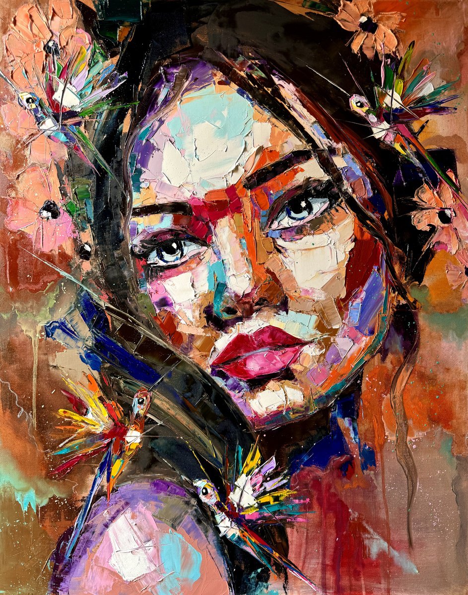 Flower Born After Sandstorm By Lina Redford, 29 X 36, Artwork For Sale On Artfinder