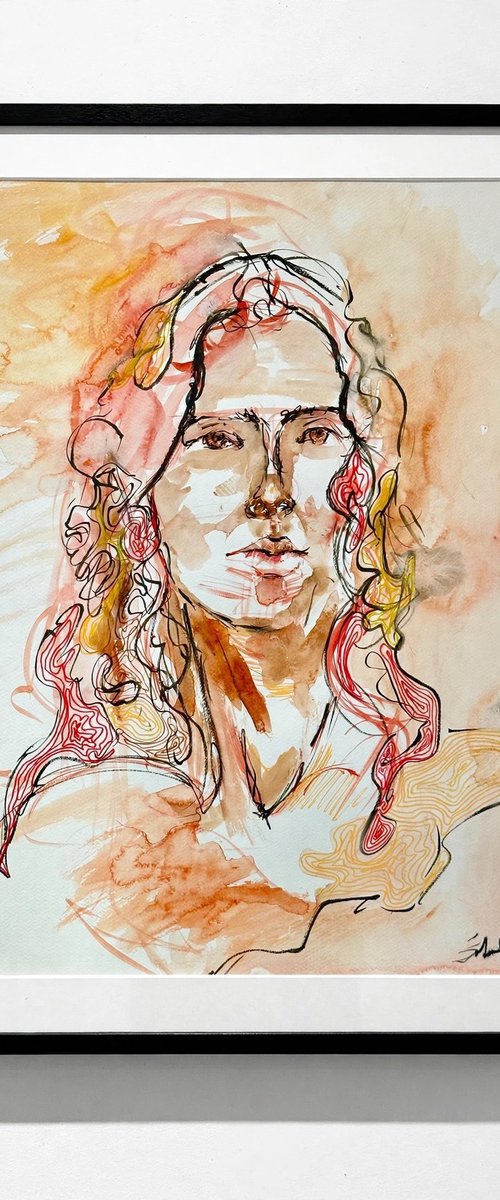 Self Portrait by Sibel Kucukbingol