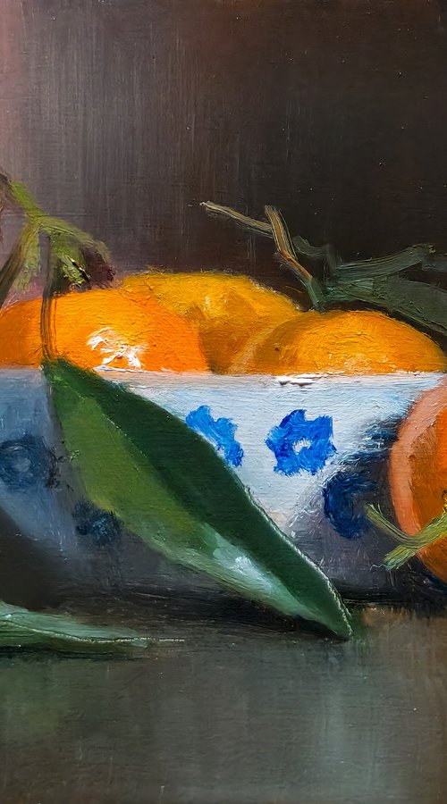 Clementines and Bowl by Pascal Giroud