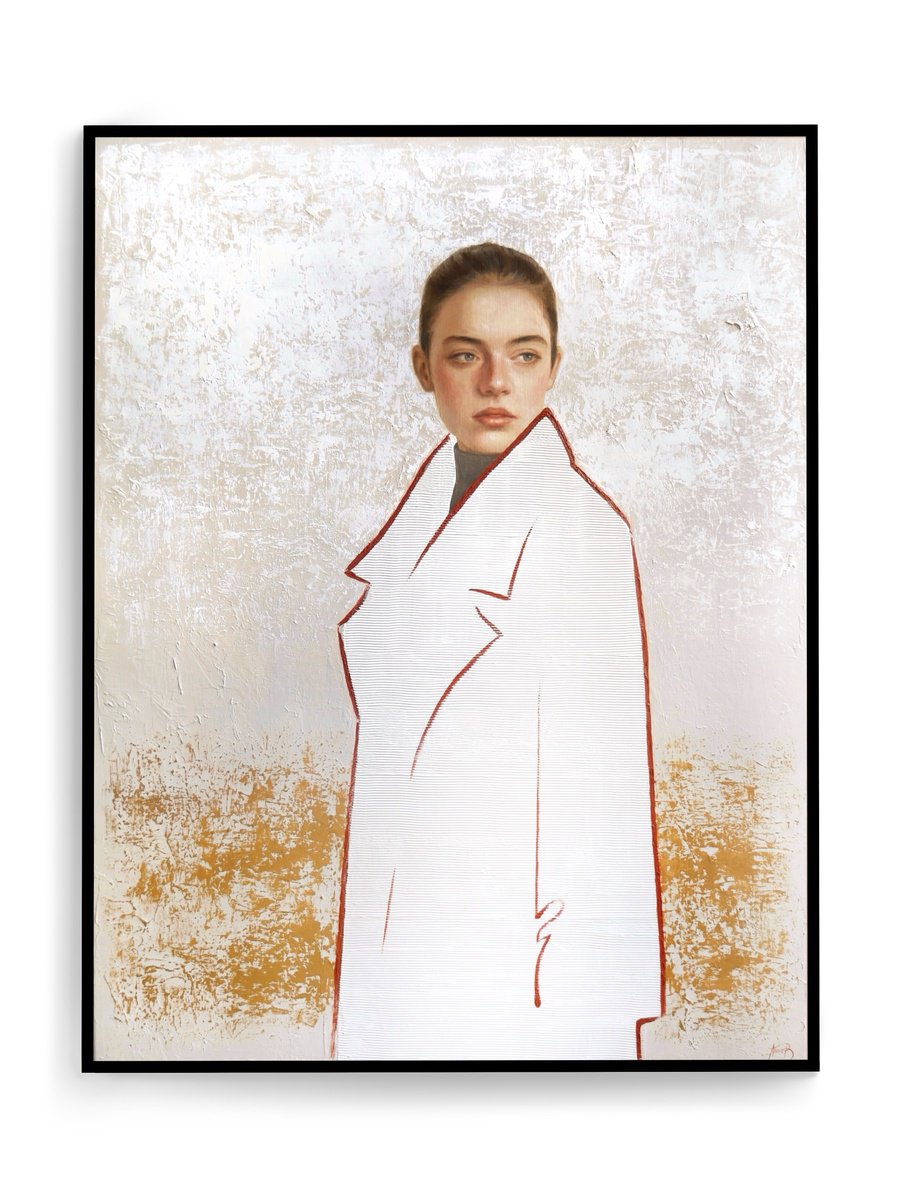 Photorealistic Oil Painting , Outline Of Self By Anna Bernadskaya, 28 X 35, Artwork For Sale On Artfinder