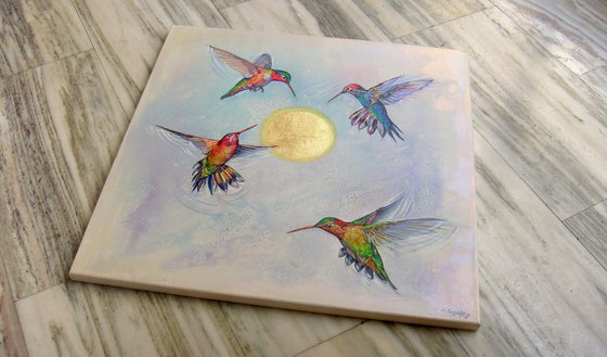 Shining Sun and Hummingbirds