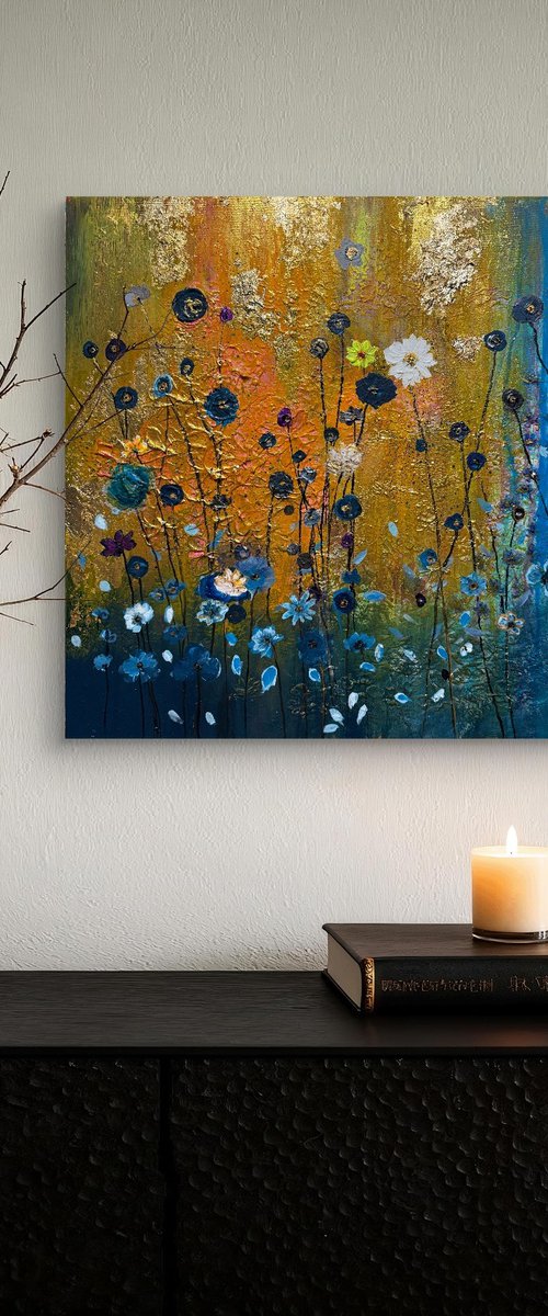 Sunset poppies by Henrieta Angel