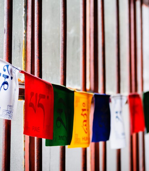 Dunggon Samten Choling Gompa Prayer Flags by Tom Hanslien