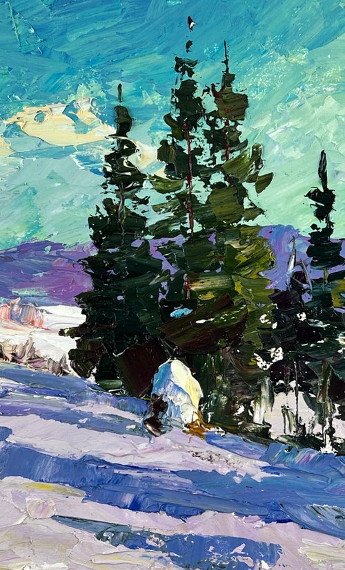 Winter In The Mountains by Boris Serdyuk