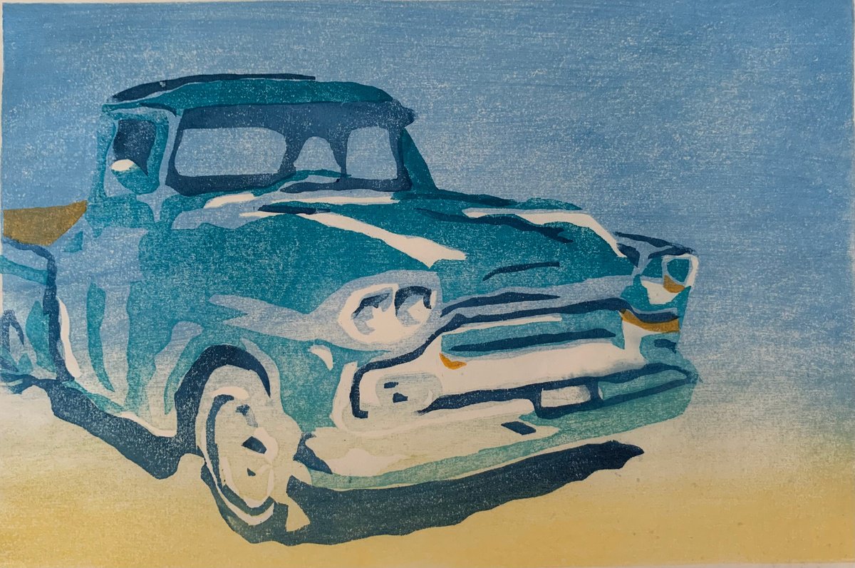 Graphic Limited Edition Print , End Of The Road By Sarah Ann Mitchell, 12 X 8, Artwork For Sale On Artfinder