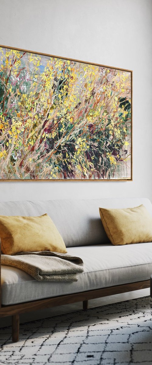 Forsythia Golden Bell by Lilia Orlova-Holmes