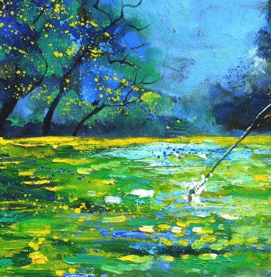 Catching a trout