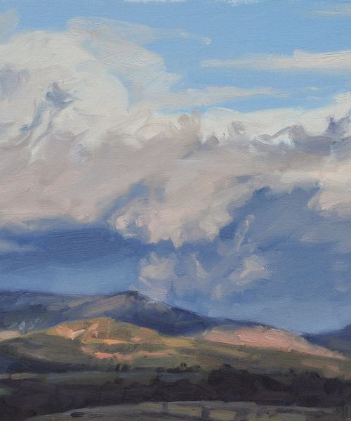 February 10, evening clouds on the mountains by ANNE BAUDEQUIN