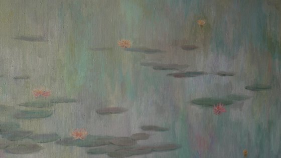 Water Lilies - Water Lilies large painting