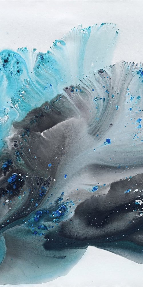 Nature N480 — Abstract Glacial Turquoise by Muriel Napoli