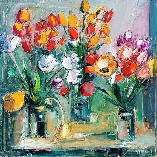 Vibrant Tulip Medley by Vlas Ayvazyan