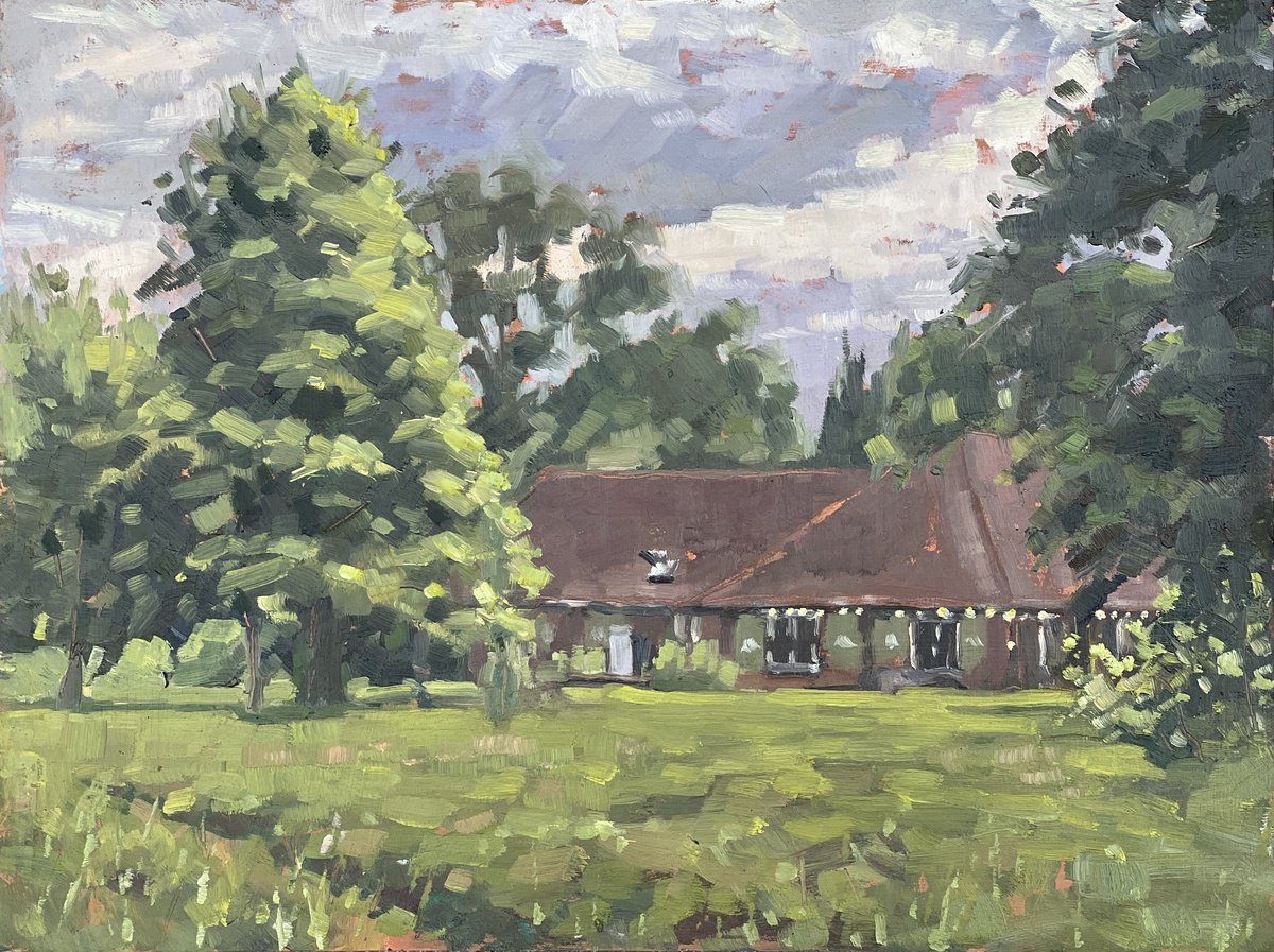 Cafe on Clapham Common by Louise Gillard