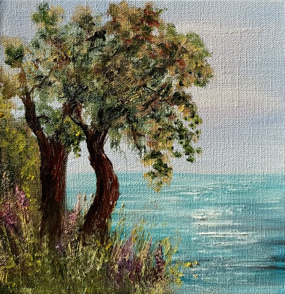 Blooms and Trees by the Sea