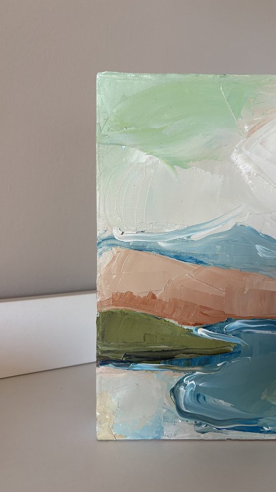 Whispers of the quiet sea shores landscape