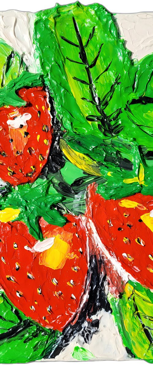 Red Strawberries from the Marchfeld by Anna Burger