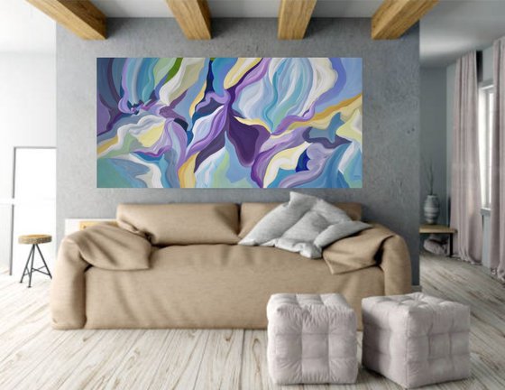 Lavender Abstract - Original Acrylic Painting