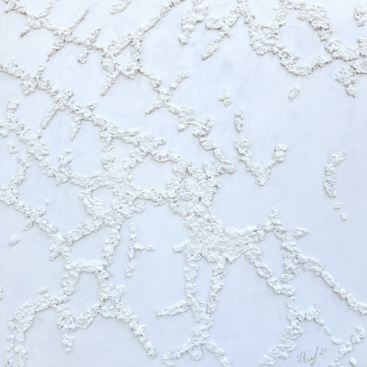 Organic Abstract Painting By Nataliya Lemesheva, 31 X 31", Shadow 40, Original Artwork