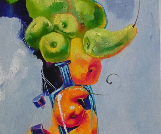 "Fruit Mix" Abstract still life (2021)