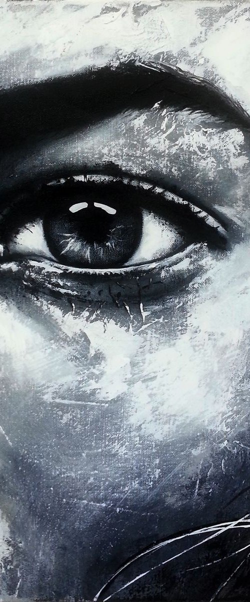 MIXED MEDIA PAINTING-21 by Burcu Akarcay