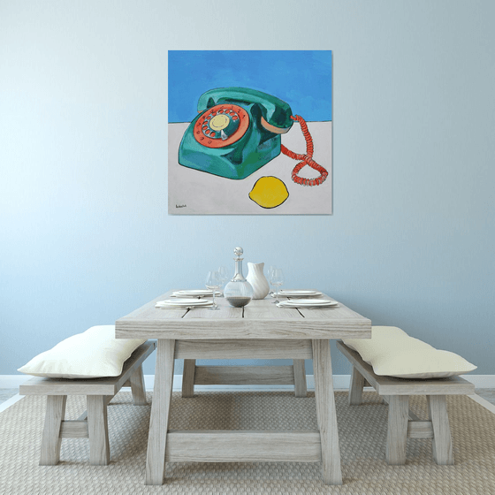 Phone and Lemon. Connection