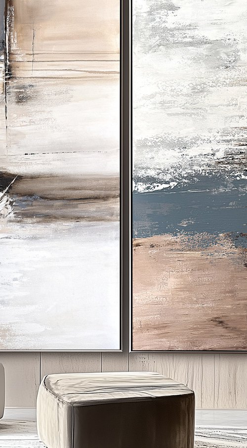 Diptych Echoes of Balance by Tatiana Malinovscaia