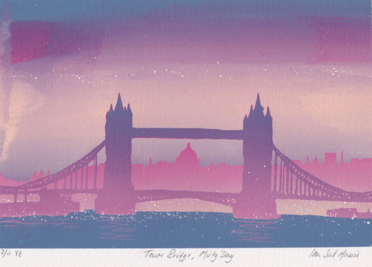 Tower Bridge, Misty Day by Ian Scott Massie