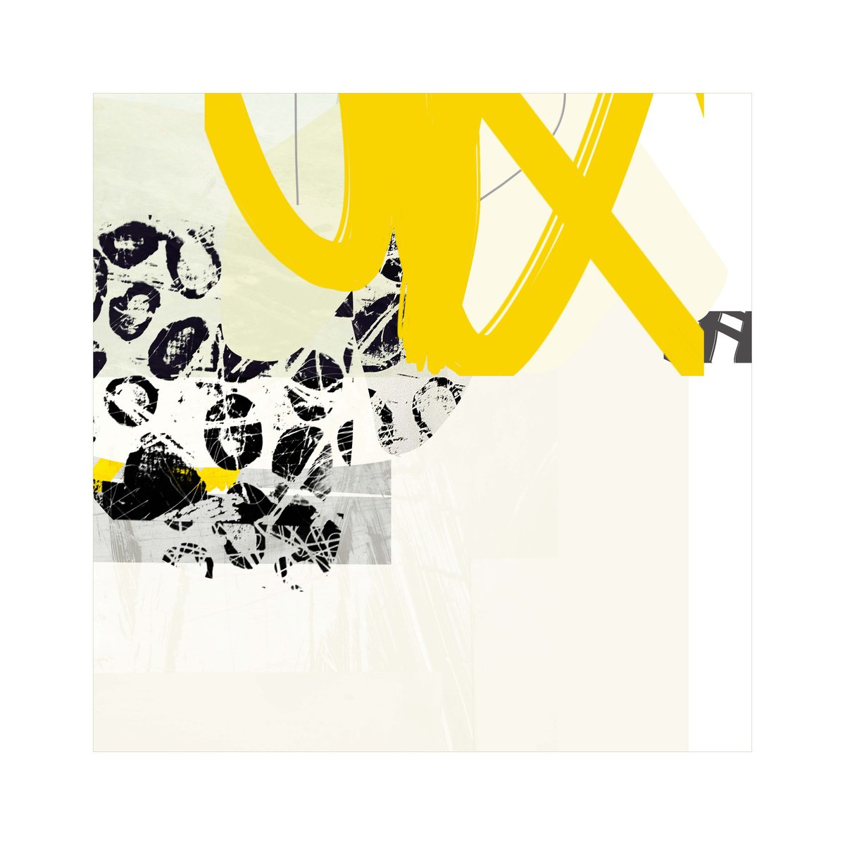 Organic Abstract Giclee Print By Adrian Bradbury, 18 X 18, Wave 8, Original Artwork