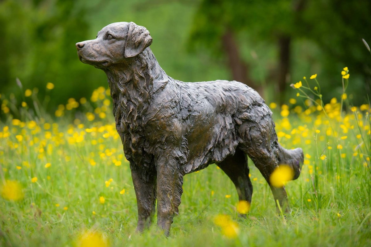 Eden Golden Retriever statue by Tanya Russell