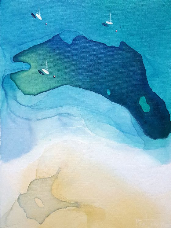 Blue Bay | Antigua  12x16"