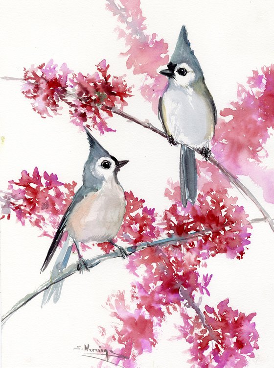 Titmice in the Spring
