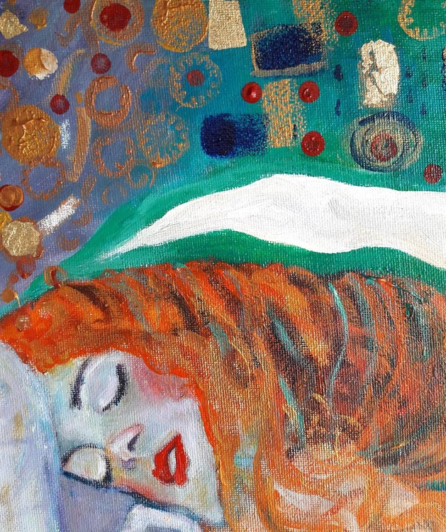 Danae Cat After Klimt By Teresa Tanner Artfinder