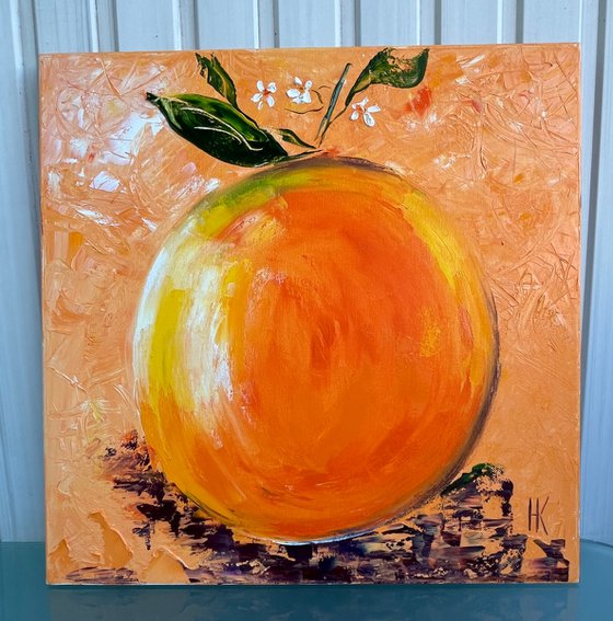 Orange Oil Painting