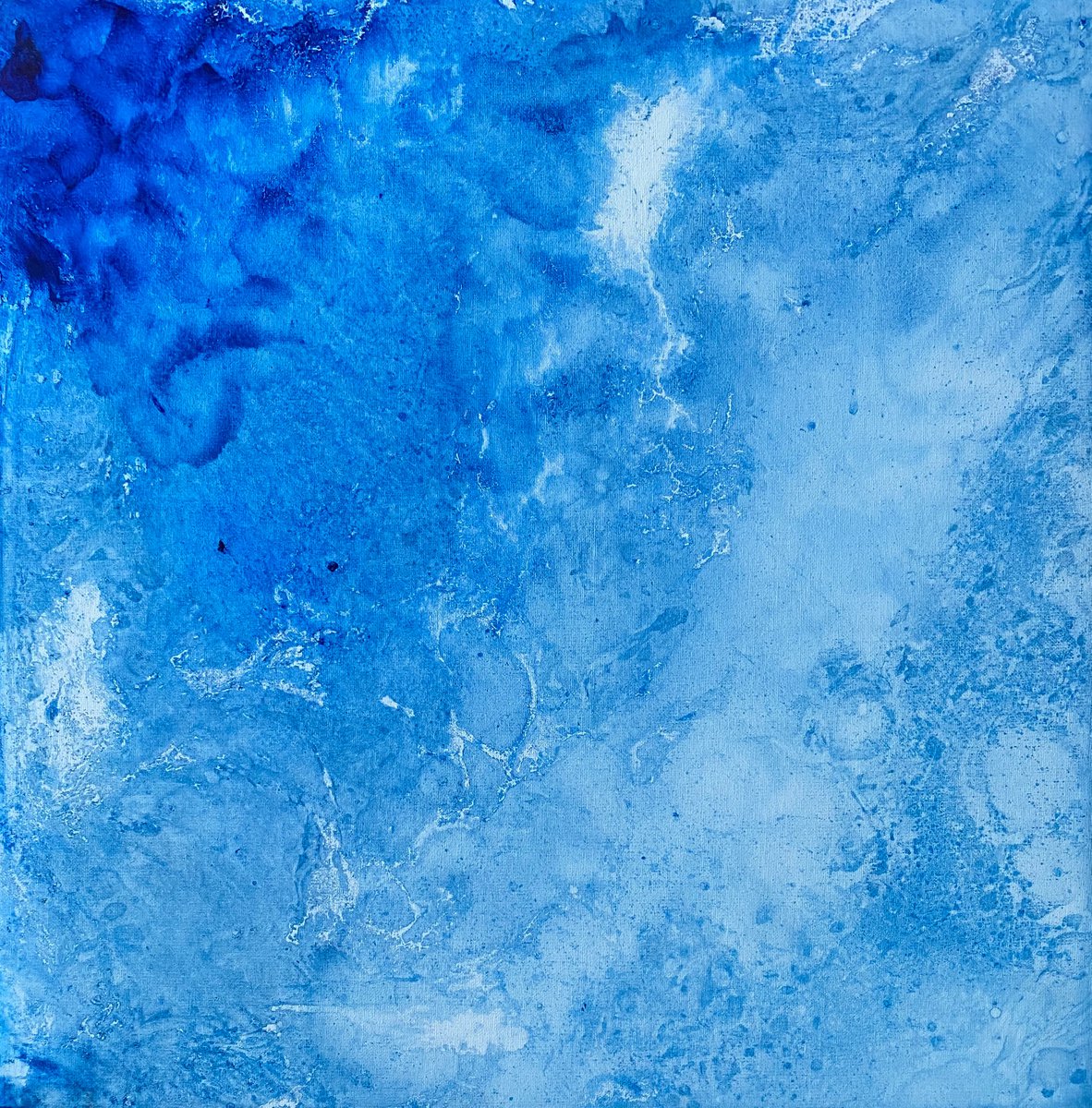 Blue abstract painting 2205202007 by Natalya Burgos