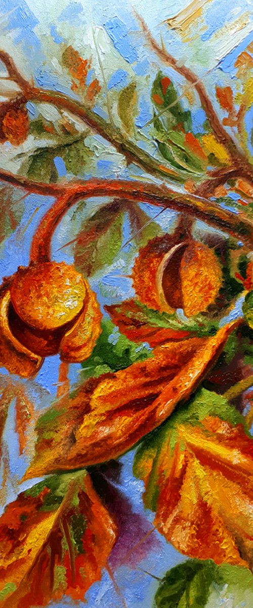 Autumn chestnuts by Serhii Voichenko