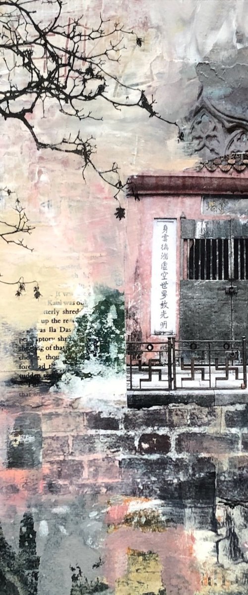 Pagoda In Winter by Lorraine Brown