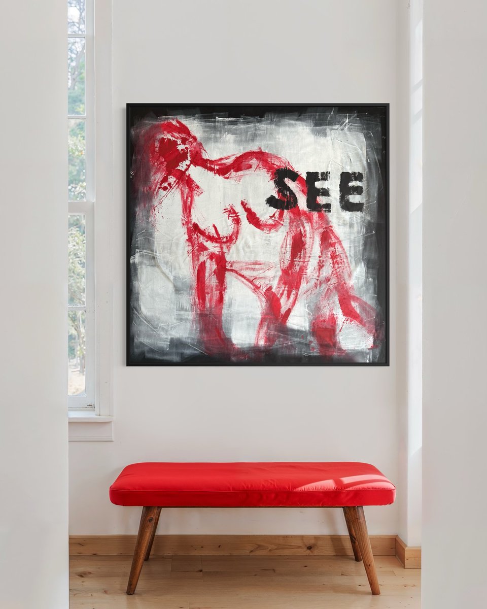 Urban And Pop Acrylic Painting , Messages From The Universe #4 By Paolo Kozma, 63 X 63, Artwork For Sale On Artfinder