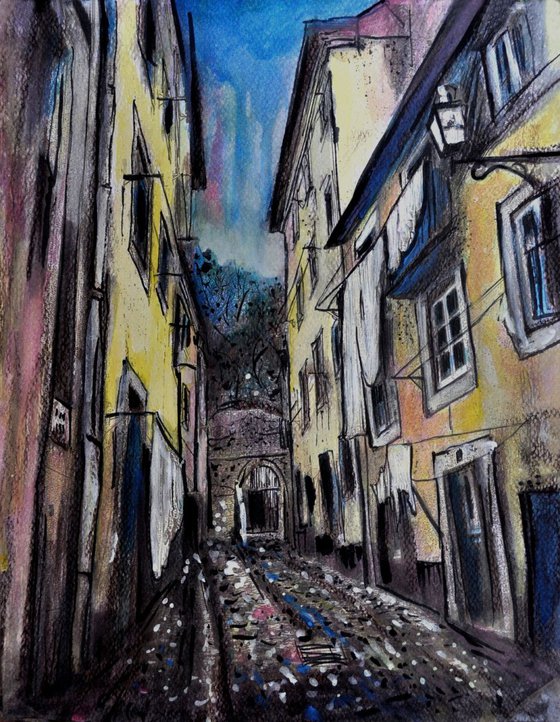 Old Street in Lisbon