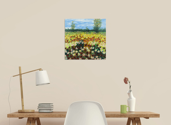 Colored meadow