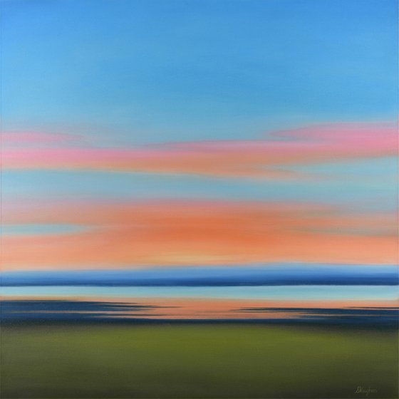 Evening Glow - Abstract Landscape