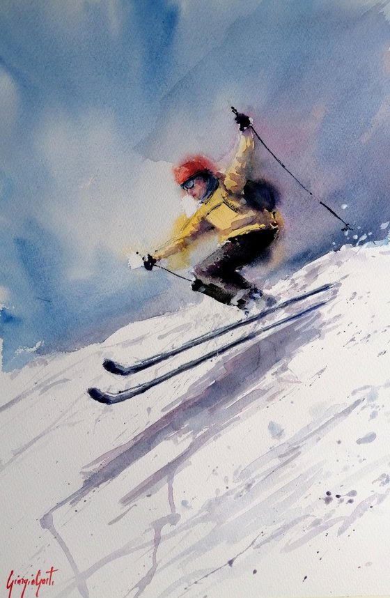 the skier 10