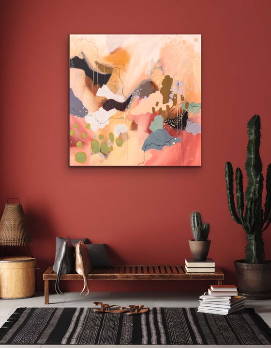 Arizona - Original bold abstract on canvas - Ready to hang