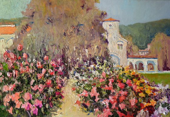 Garden With Roses